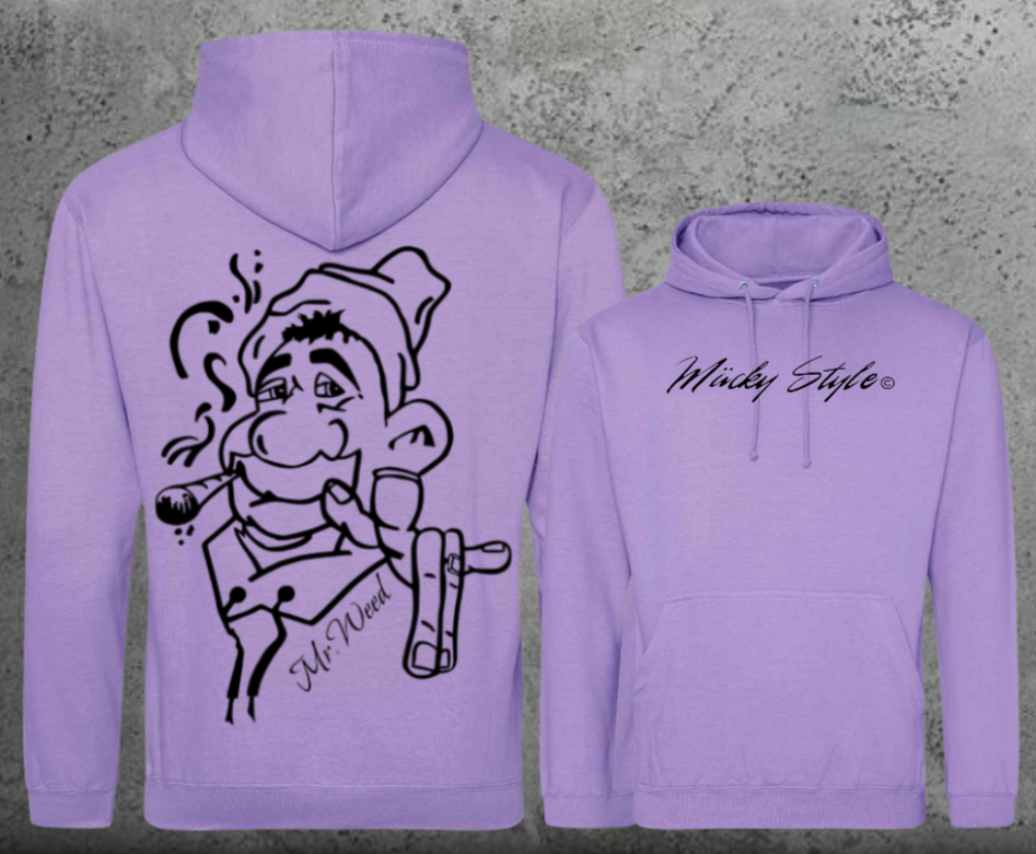 Mr. Weed Hoodie Unisex Backprint