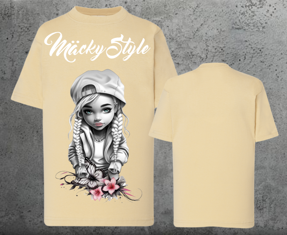 Flower Big Girl Kids Shirt Unisex