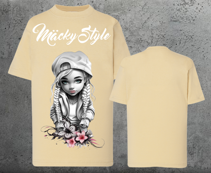 Flower Big Girl Kids Shirt Unisex