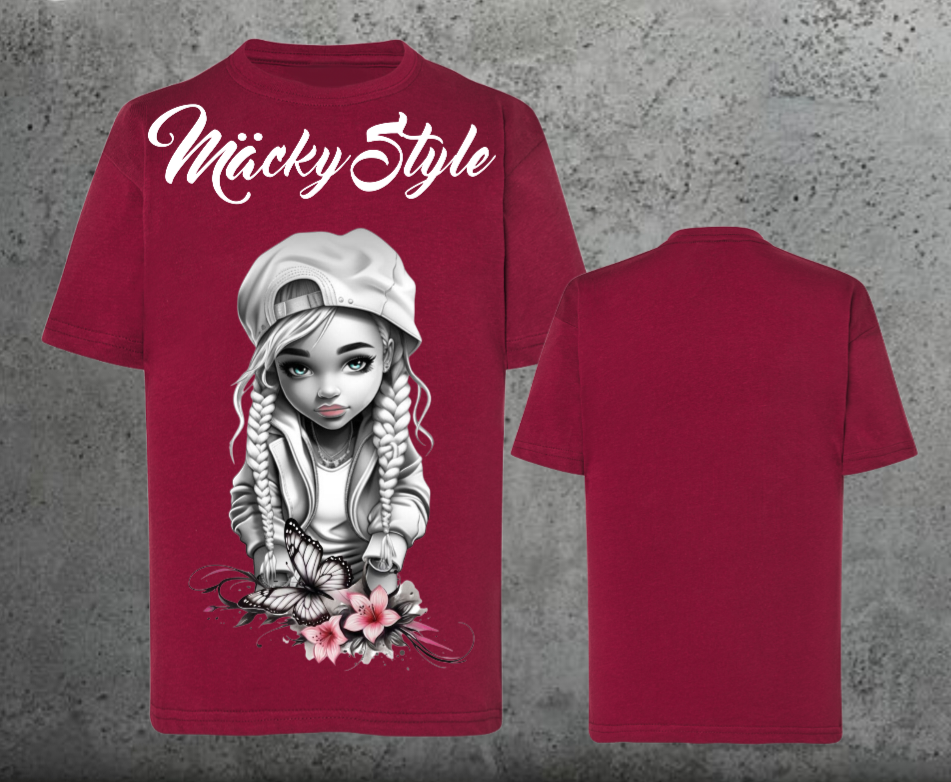 Flower Big Girl Kids Shirt Unisex