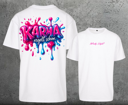 Karma regelt schon Oversize Shirt Backprint Unisex