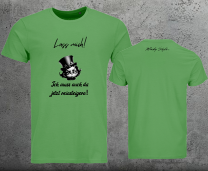 Lasciami la maglietta da uomo con stampa frontale