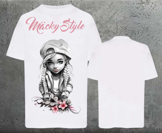 Flower Big Girl Kids Shirt Unisex