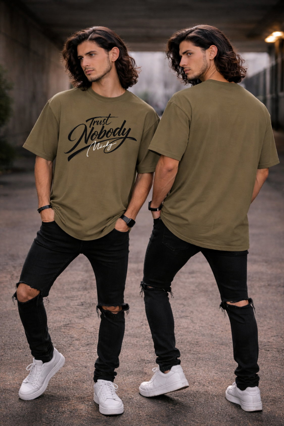 Trust Nobody Oversize Shirt Frontprint Unisex