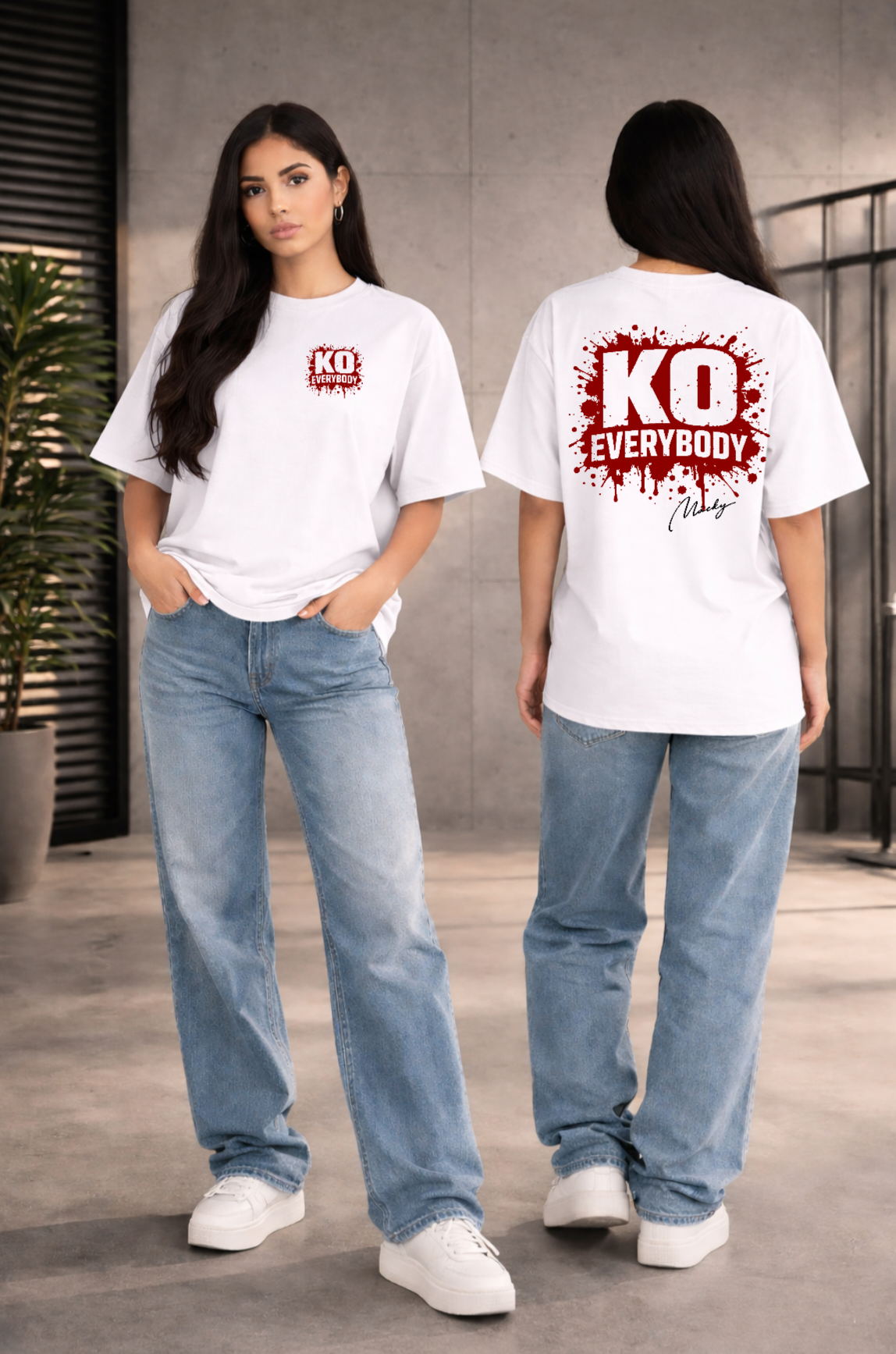 KO Everybody Oversize Shirt Backprint Unisex