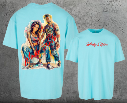 The Makers Colorful Oversize Shirt Backprint