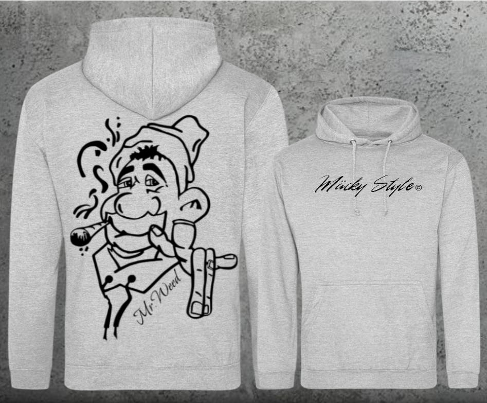 Mr. Weed Hoodie Unisex Backprint