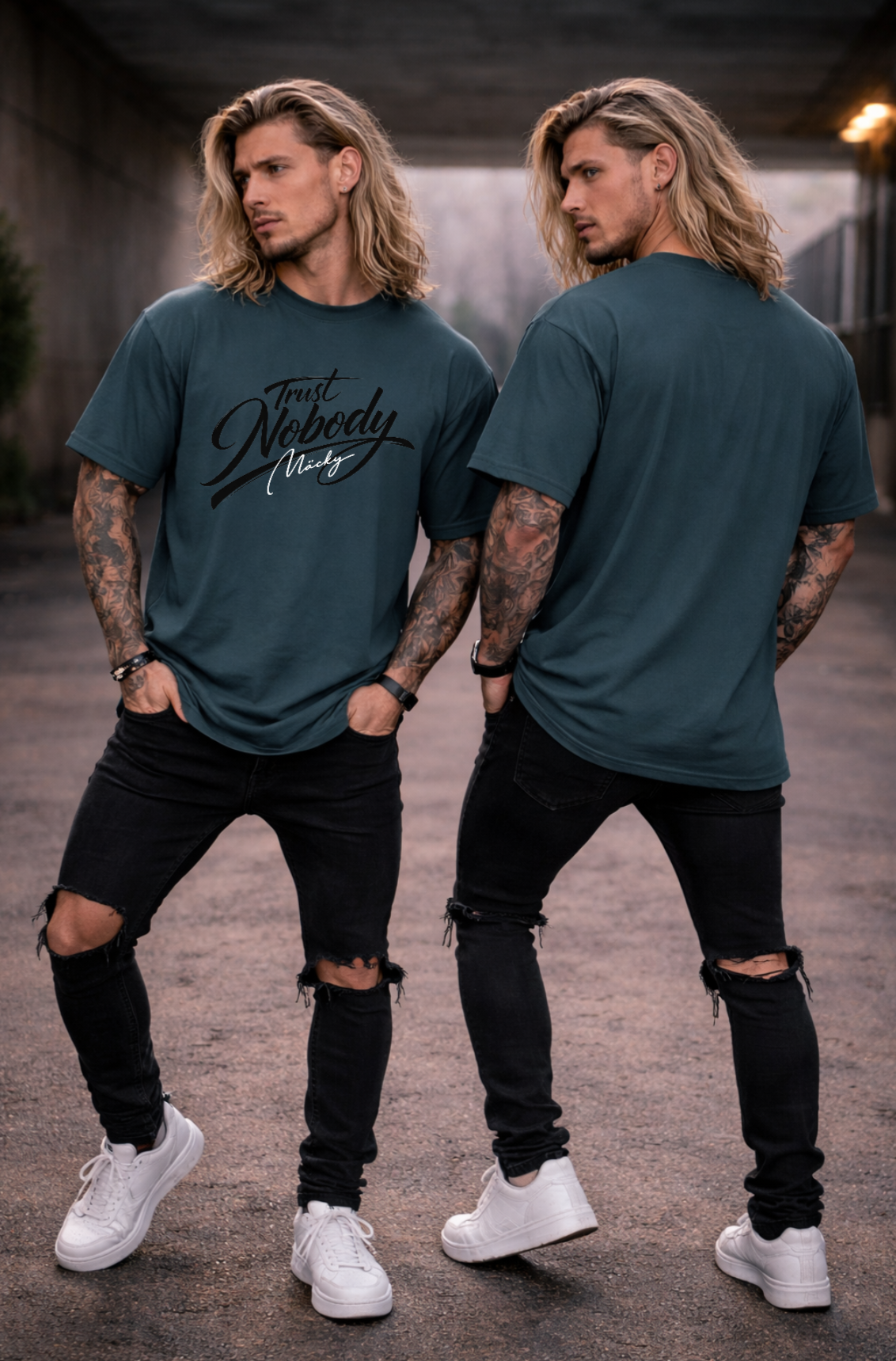 Trust Nobody Oversize Shirt Frontprint Unisex