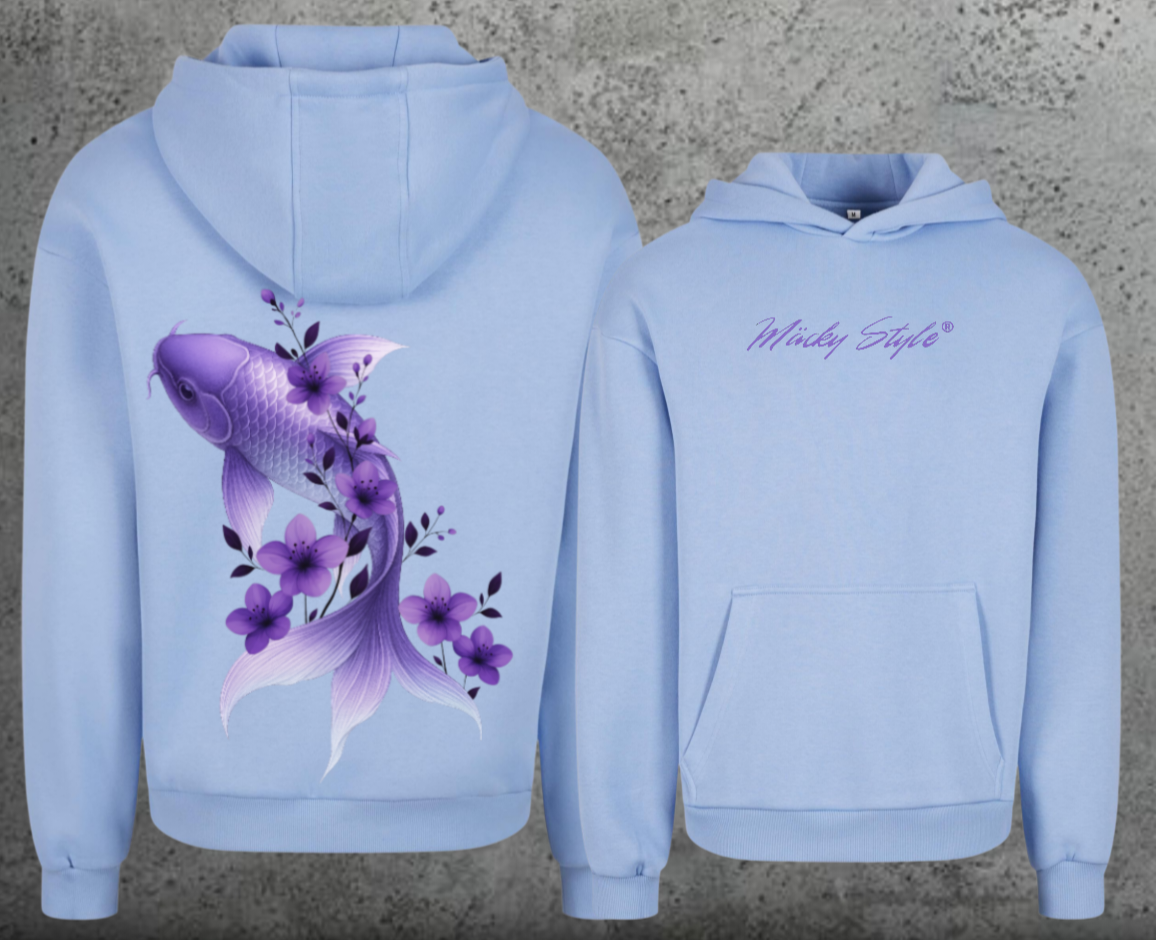 Koi Lila Hoodie Soft Backprint