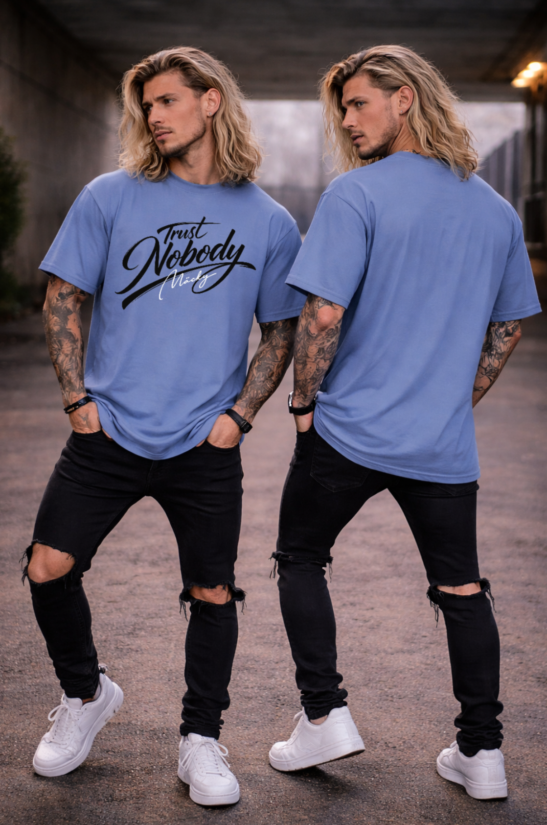 Trust Nobody Oversize Shirt Frontprint Unisex