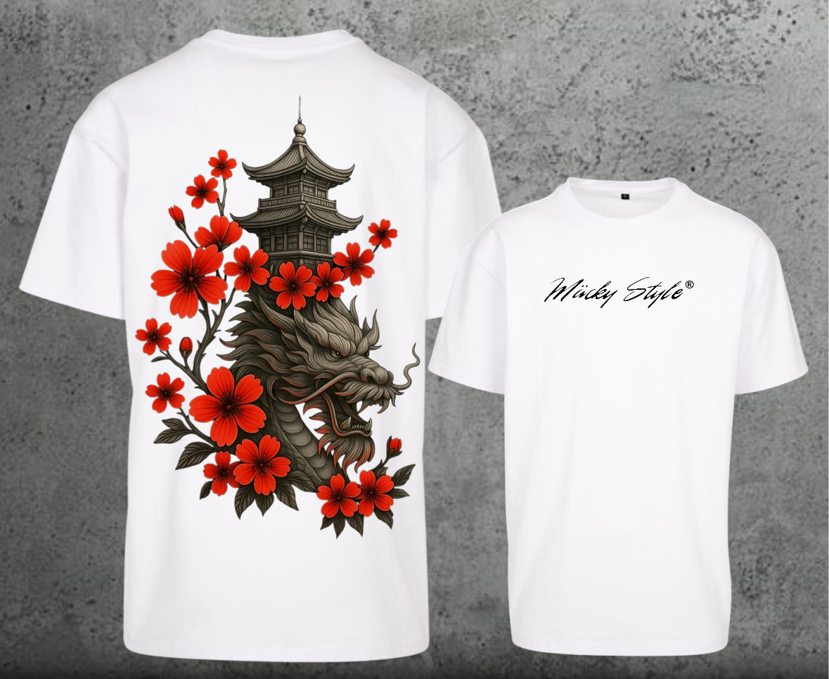 Drachen Oversize Shirt Backprint