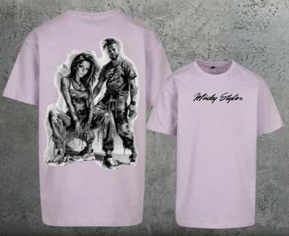 The Macher Black/White Oversize Shirt Backprint