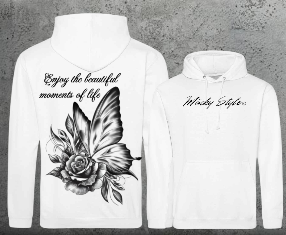 Butterfly Hoodie Unisex Backprint