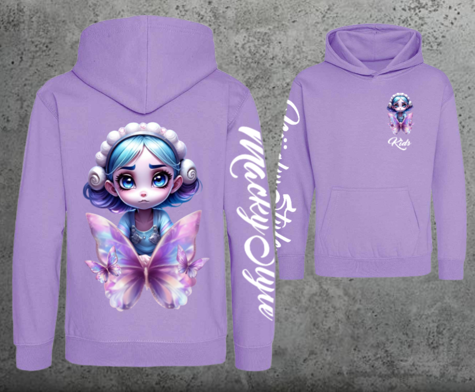 Butterfly-Fee Kids Hoodie Unisex