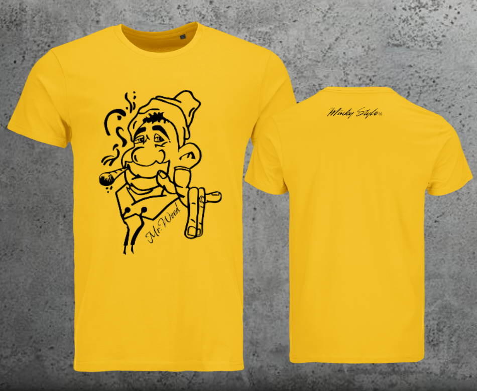 Mr.Weed Men Shirt Frontprint