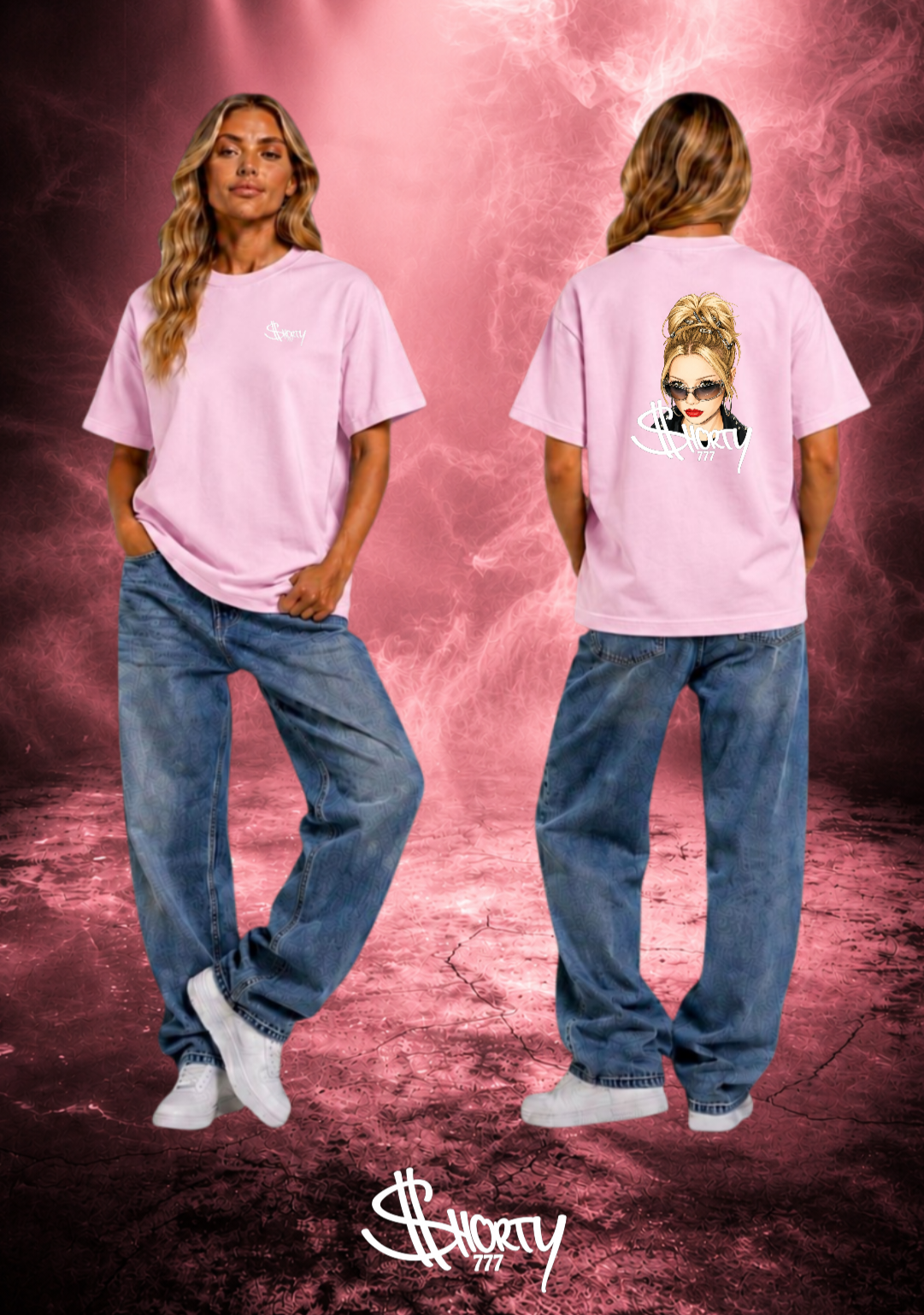 Shorty777 Oversize Shirt Backprint