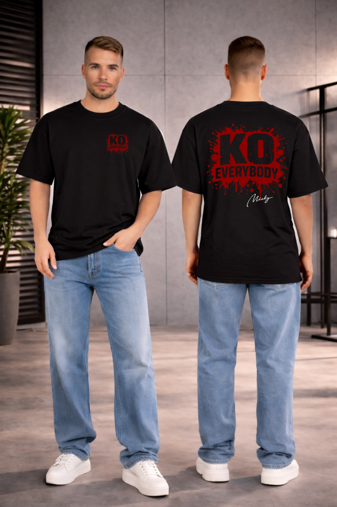 KO Everybody Oversize Shirt Backprint Unisex
