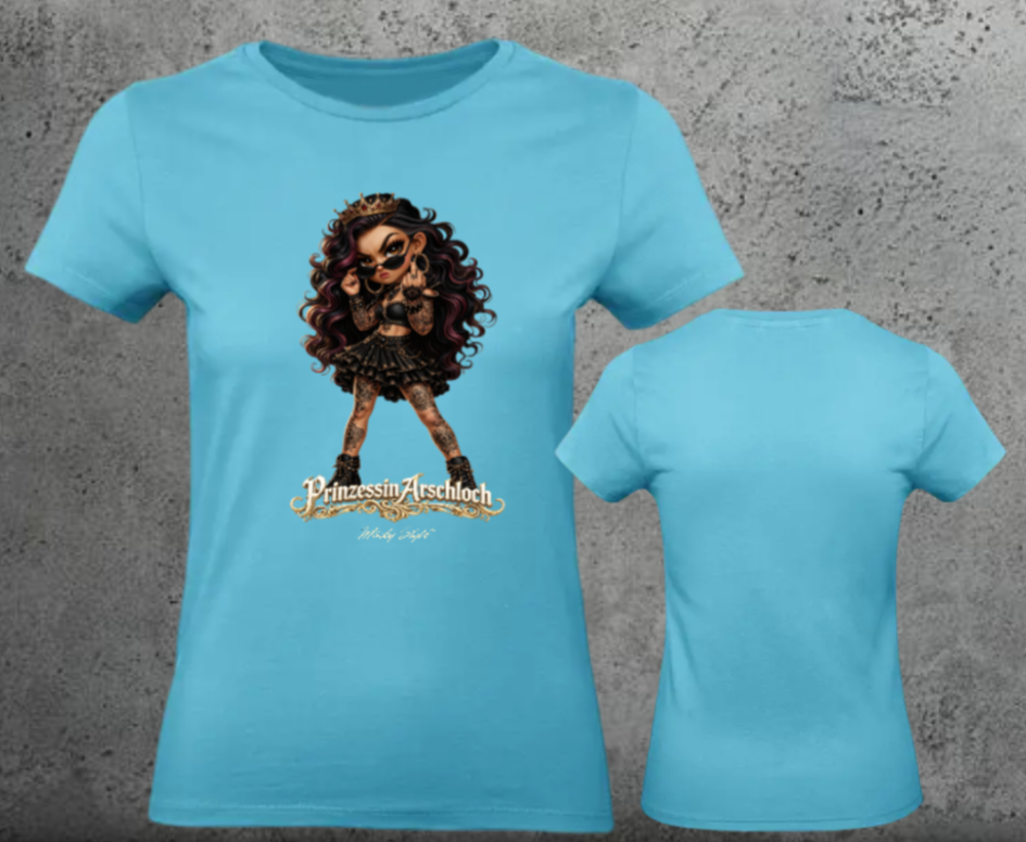 Prinzessin Arschloch  Woman Shirt Frontprint