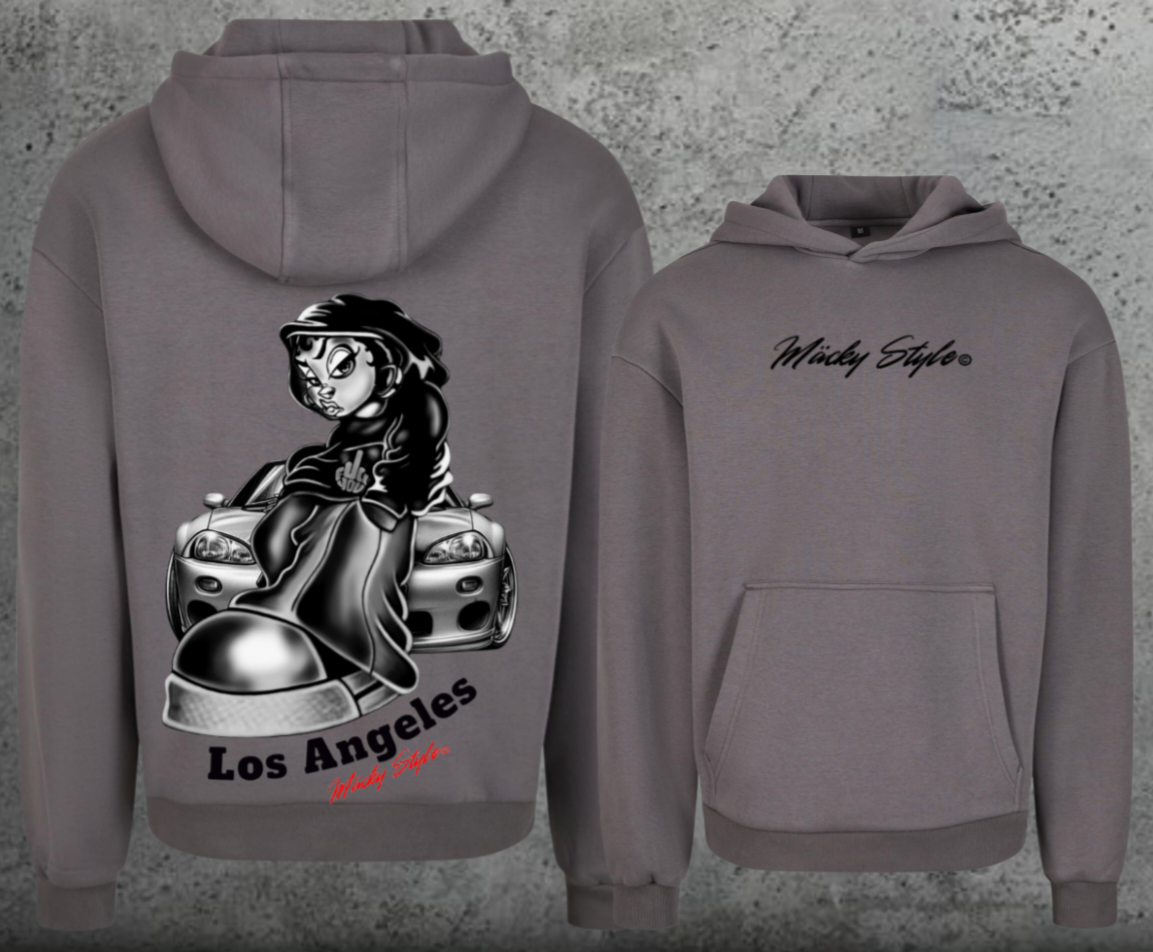 LA cool Hoodie Soft Backprint