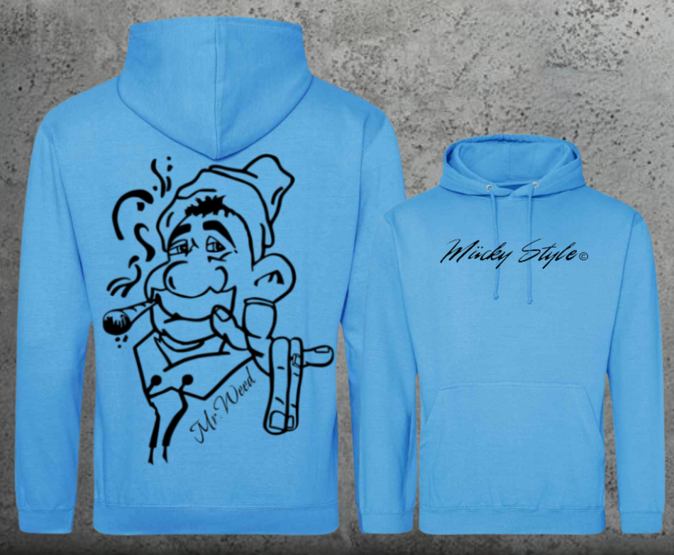 Mr. Weed Hoodie Unisex Backprint