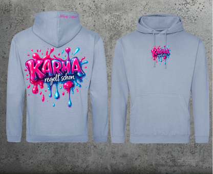 Karma regelt schon Hoodie Unisex Backprint