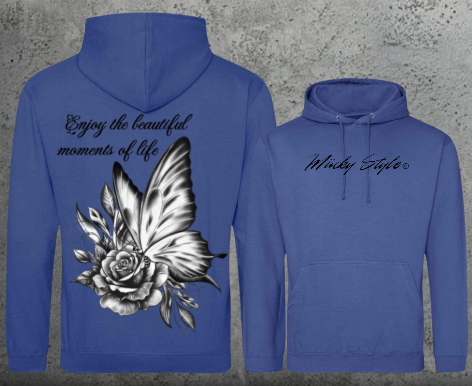 Butterfly Hoodie Unisex Backprint