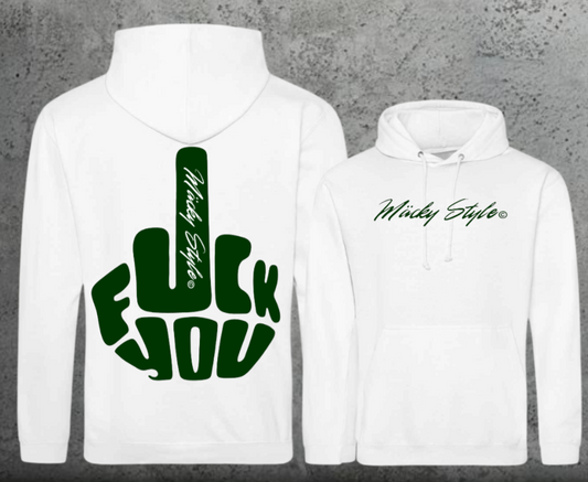 FuckYou MäckyStyle Grün Hoodie Unisex Backprint