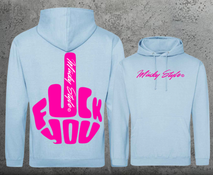 FuckYou MäckyStyle Pink Hoodie Unisex Backprint