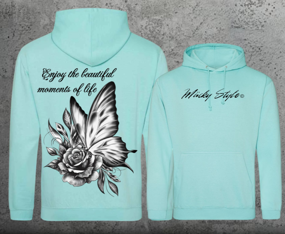 Butterfly Hoodie Unisex Backprint