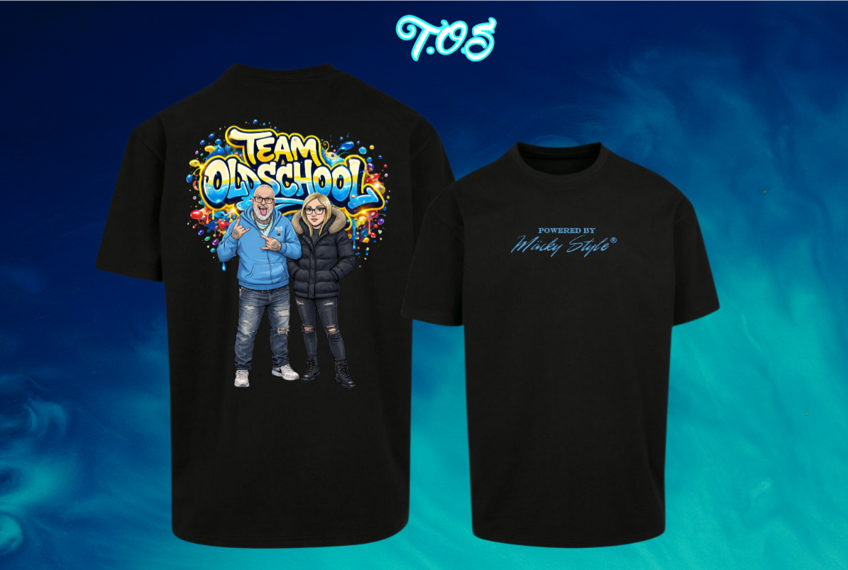 Ein Team Graffiti Oversize Shirt Backprint Unisex
