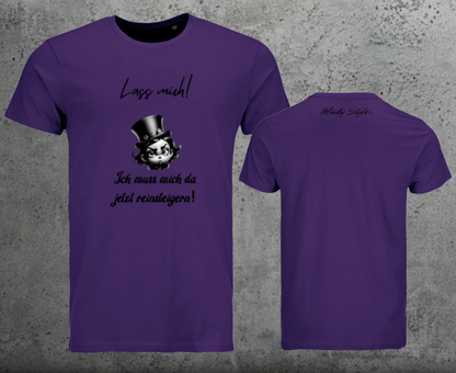 Lasciami la maglietta da uomo con stampa frontale