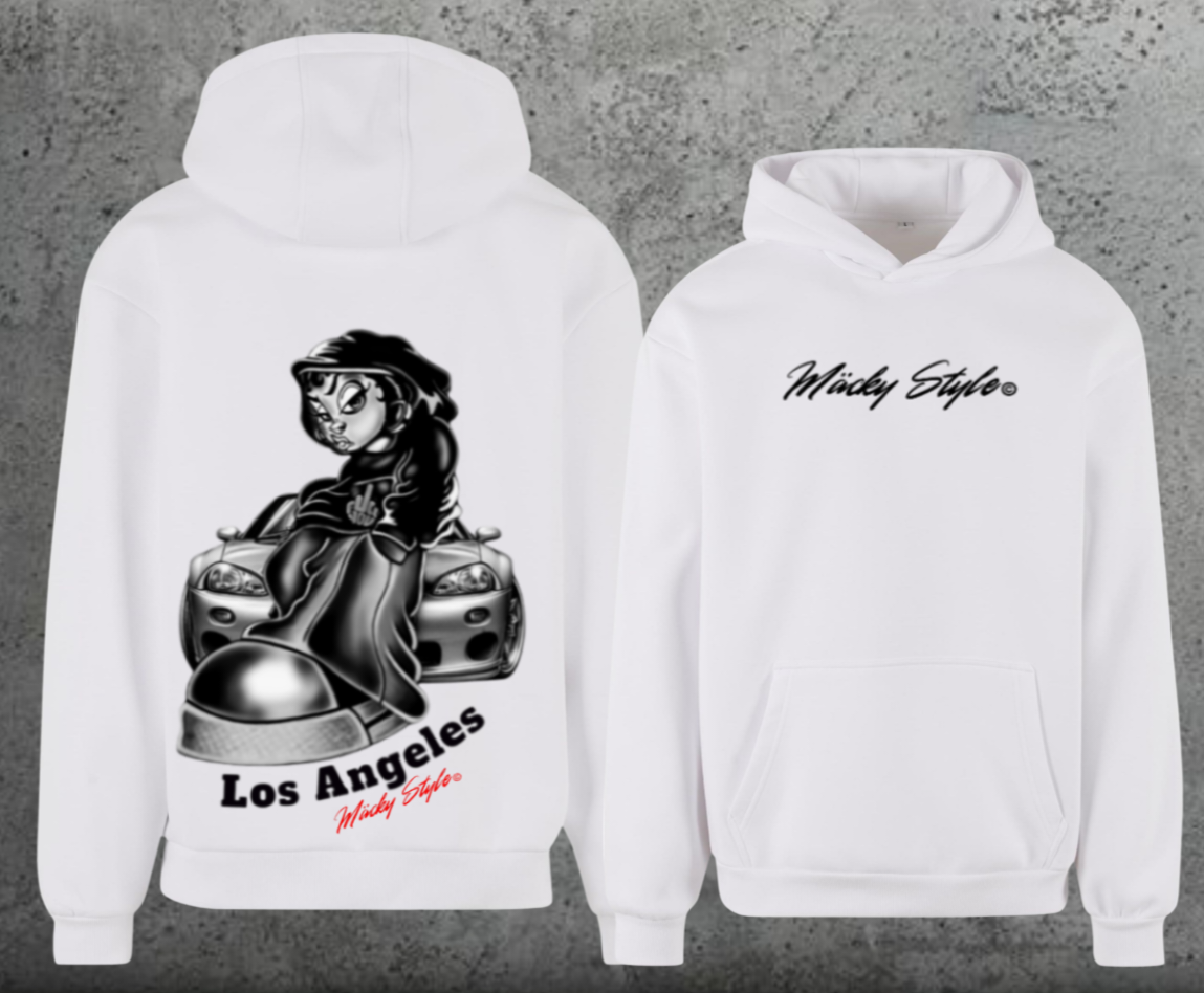 LA cool Hoodie Soft Backprint
