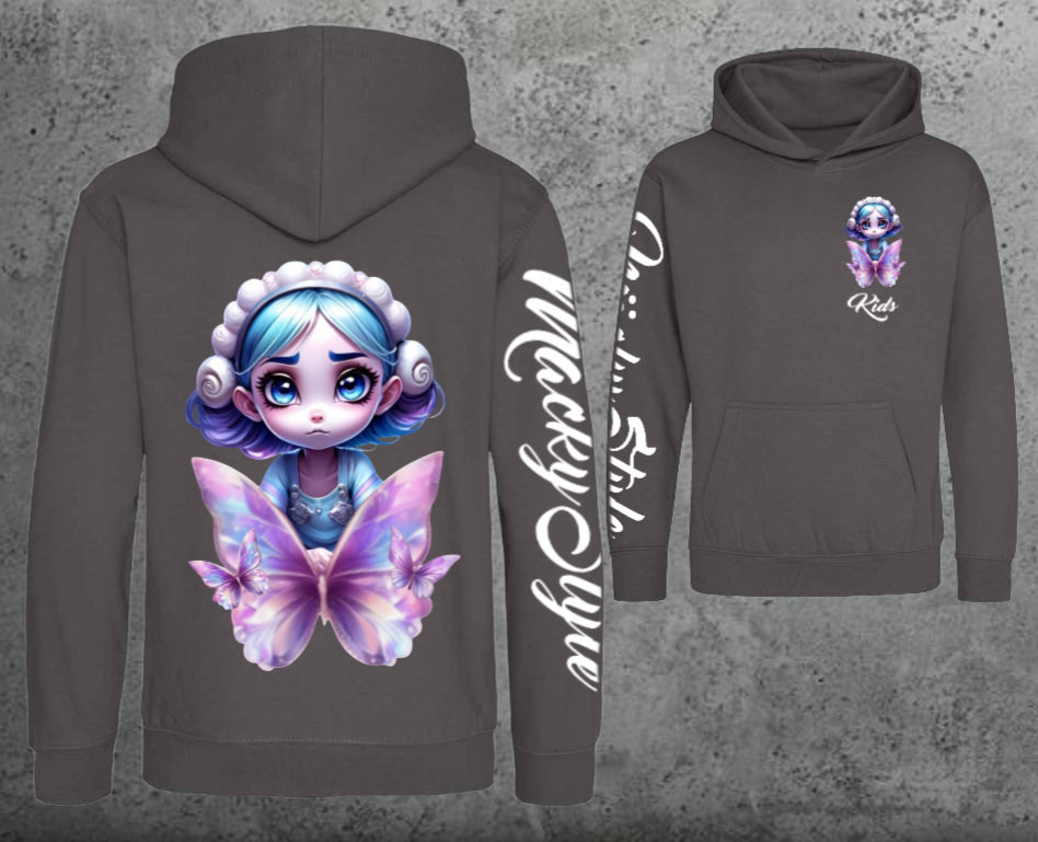 Butterfly-Fee Kids Hoodie Unisex