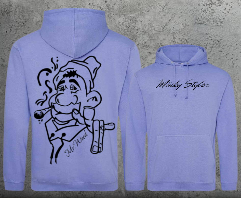 Mr. Weed Hoodie Unisex Backprint