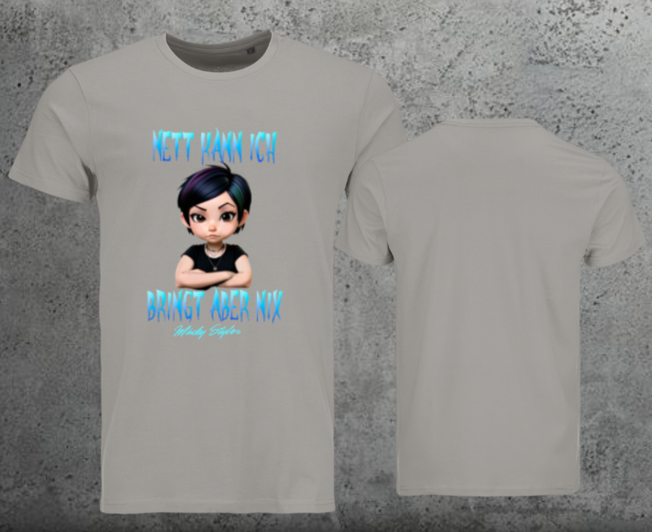 Nett kann ich Men Shirt Frontprint