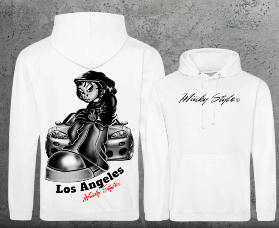 LA cool Hoodie Unisex Backprint