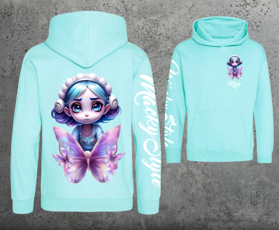 Butterfly-Fee Kids Hoodie Unisex