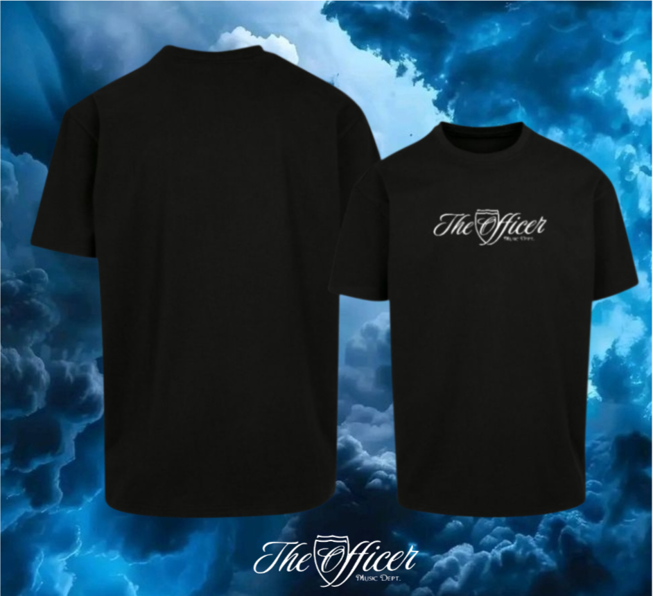 The Officer Schriftzug Oversize Shirt Frontprint