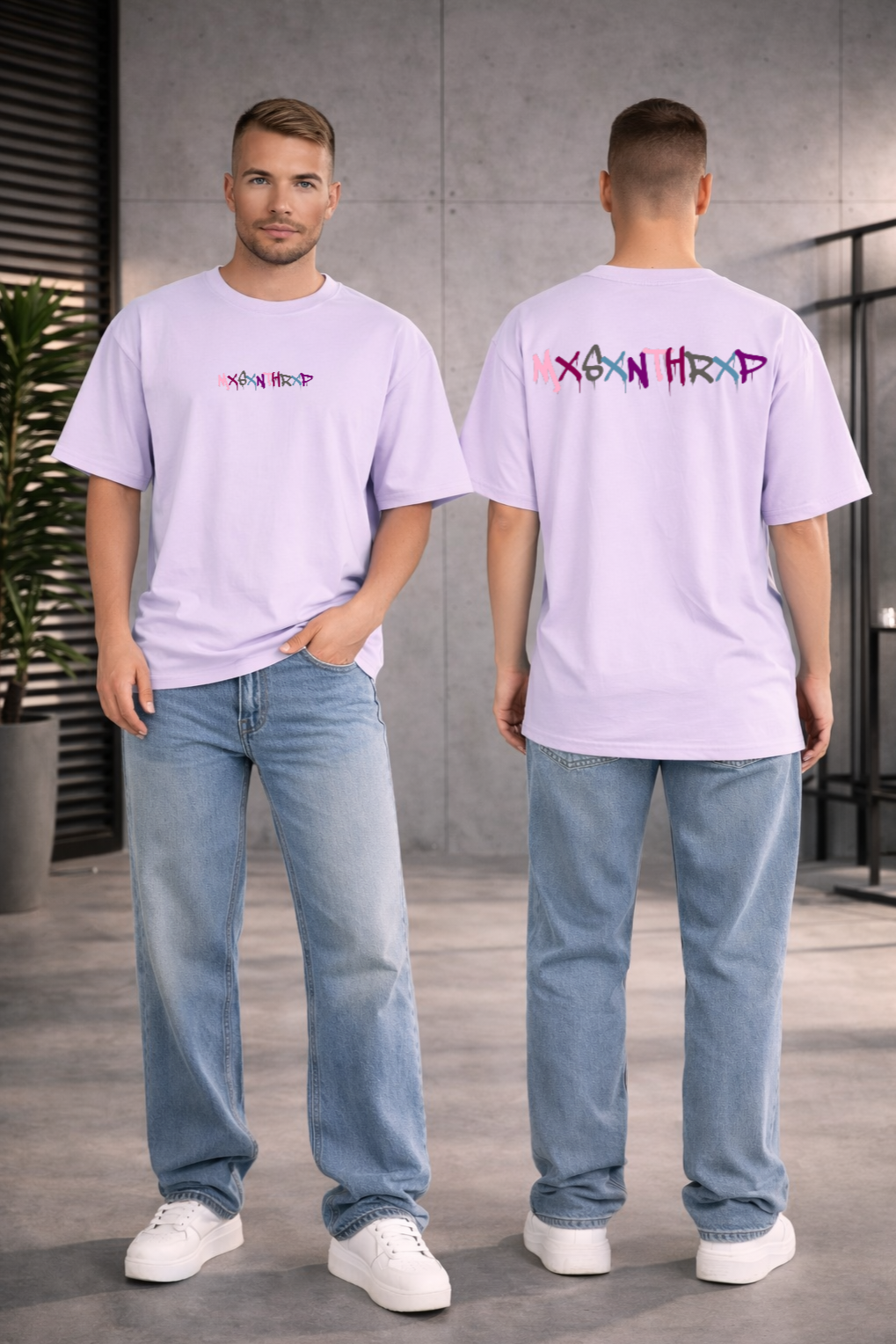 MXSXNTHRXP Color Oversize Shirt Backprint Unisex