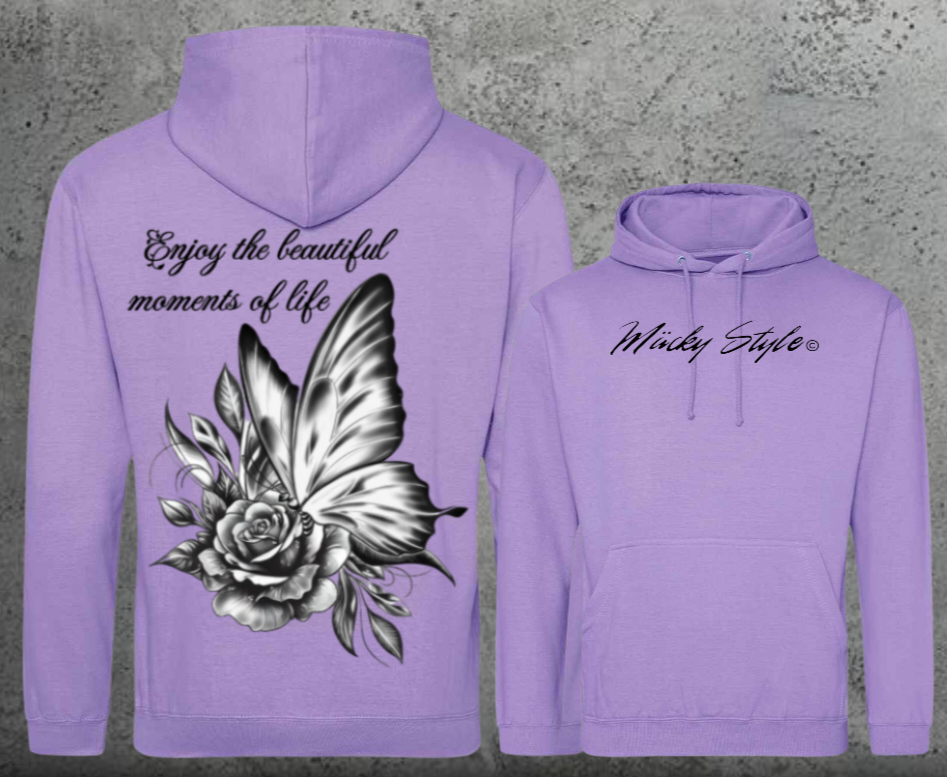 Butterfly Hoodie Unisex Backprint