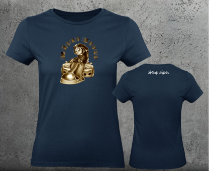 Maglietta da donna da corsa con stampa frontale