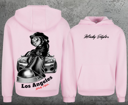 LA cool Hoodie Soft Backprint