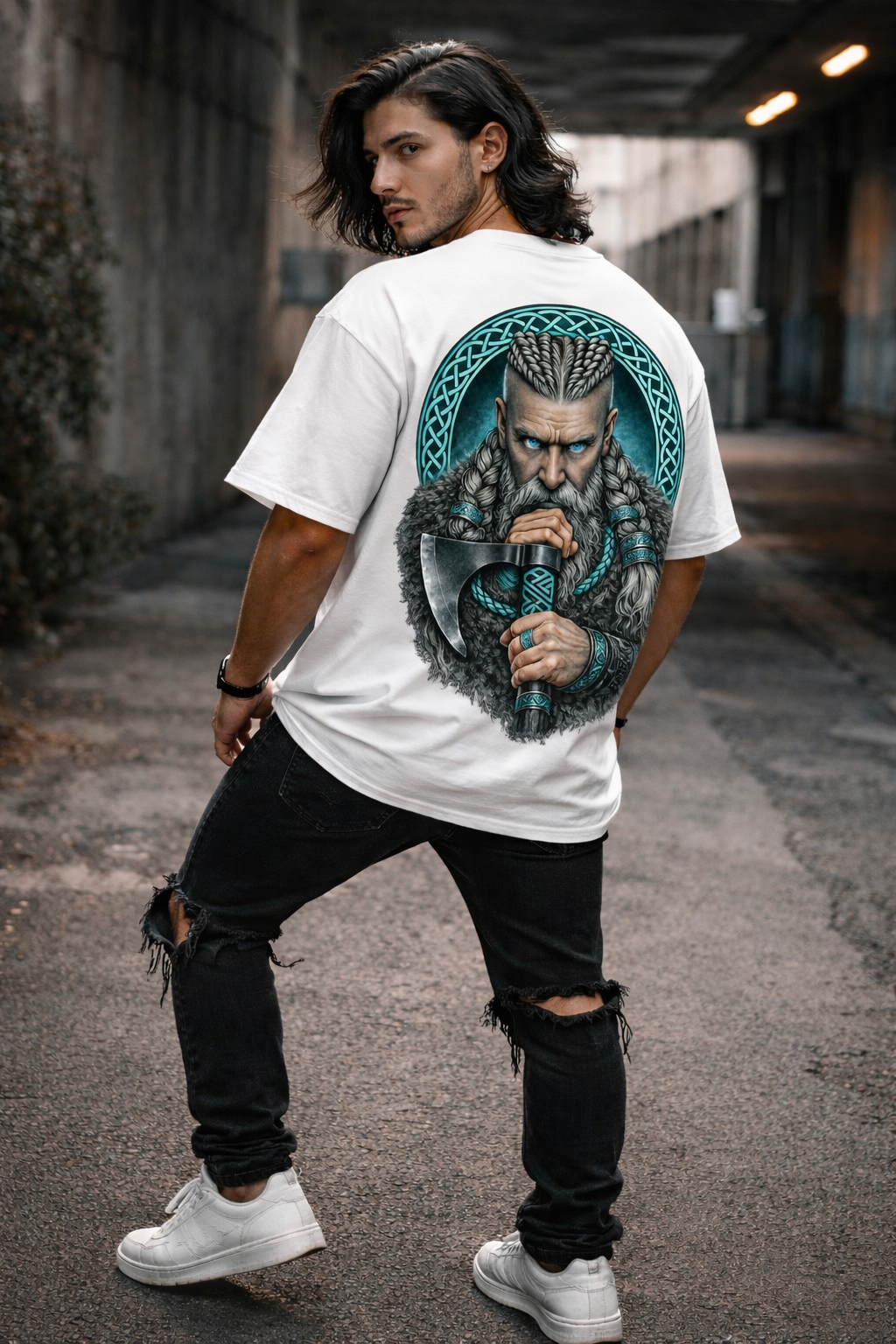 Wikinger Oversize Shirt Backprint