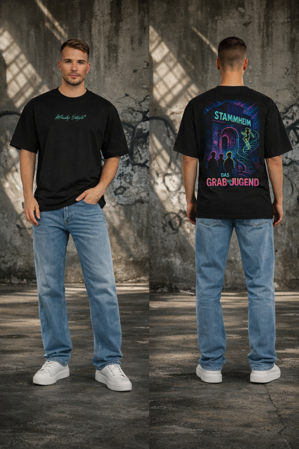 PATTERN Oversize Shirt Backprint 