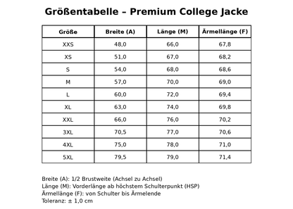 The Lion Premium Collegejacke Unisex