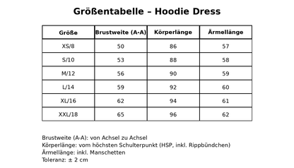 Nackbar der Erste Hoodie Dress
