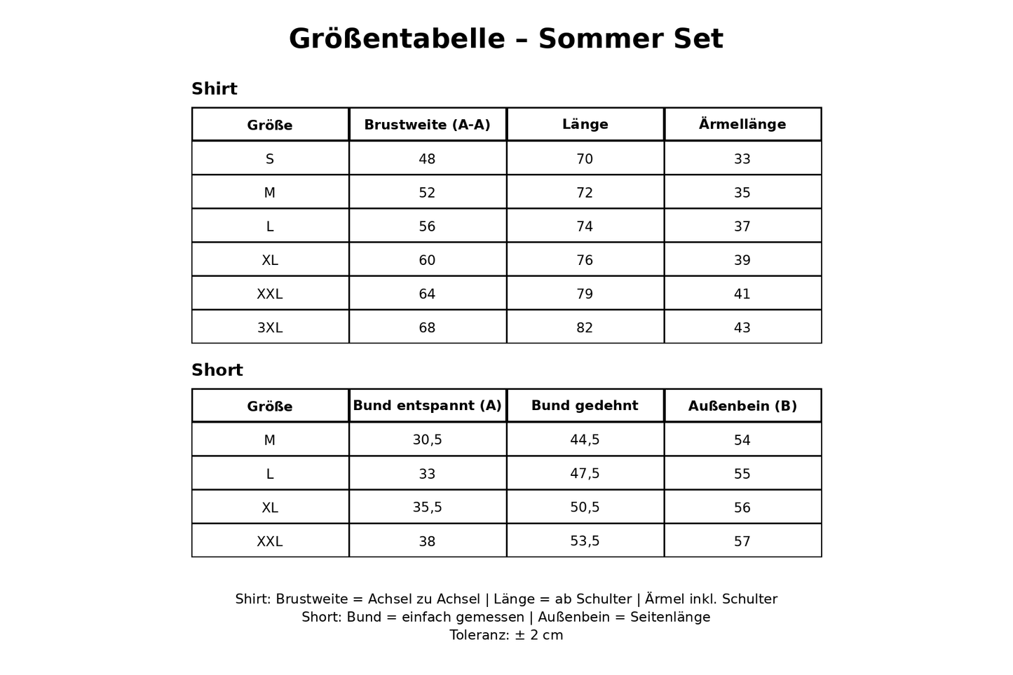 T.O.S. Lilie Sommer Set Unisex