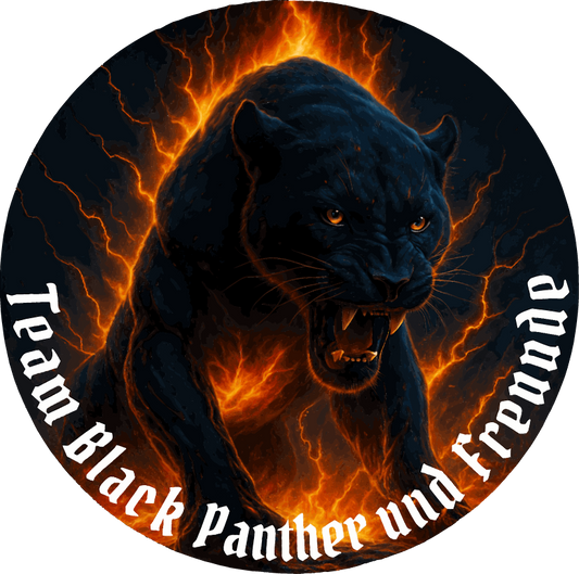 Personalisiertes Hoodie Team Black Panther